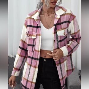 Plaid Pink Women's Shacket!